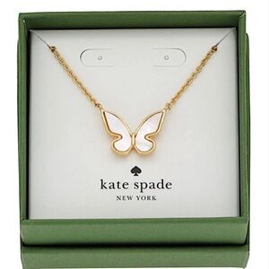 ♠️Kate Spade All a Flutter Gold Cream Mother of Pearl Butterfly Necklace